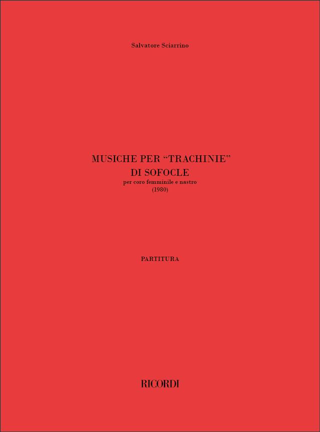 Musiche Per 'Le Trachinie' Di Sofocle